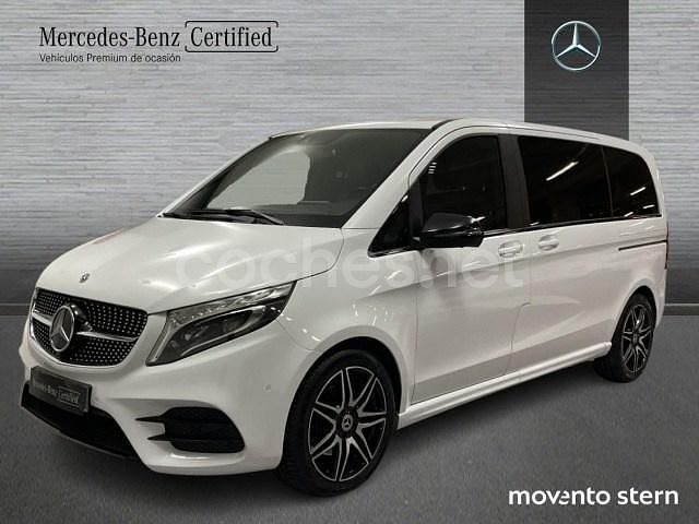Blanco Usado 2022 Mercedes V300 Avantgarde Monovolumen | 58.600 € (Precio justo) - Imagen 1/4