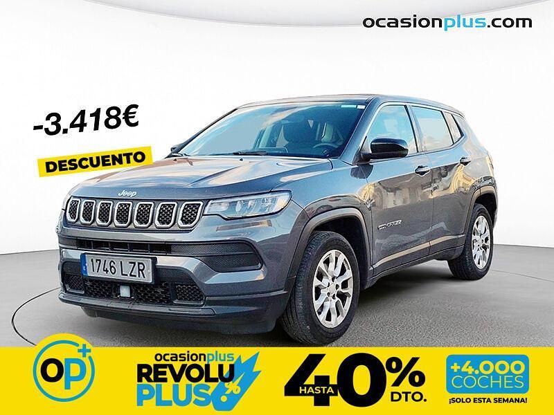 Usado Jeep Compass Longitude 130 CV (95 kW) 2022 Gris SUV