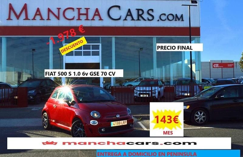 Rojo Usado 2021 Fiat 500 S Utilitario | 9990 € (Precio justo) - Imagen 1/4