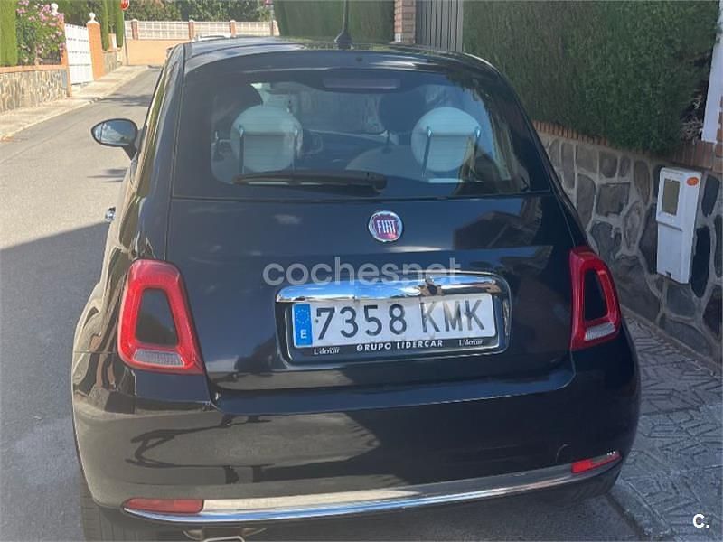 Usado Fiat 500 Lounge 69 CV (50 kW) 2018 Negro Berlina