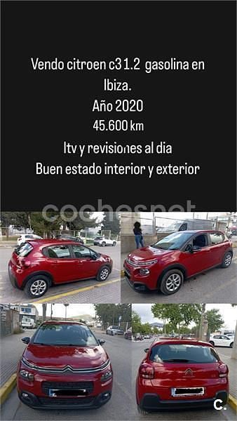 Rojo Usado 2020 Citroën C3 Feel Utilitario | 8500 € (Super precio) - Imagen 1/4