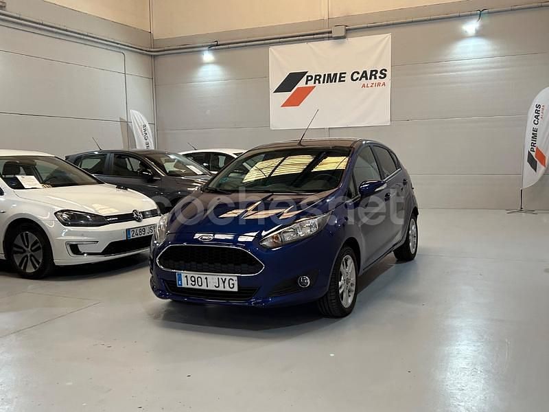Azul Usado 2017 Ford Fiesta Trend Berlina | 8990 € (Precio justo) - Imagen 1/4