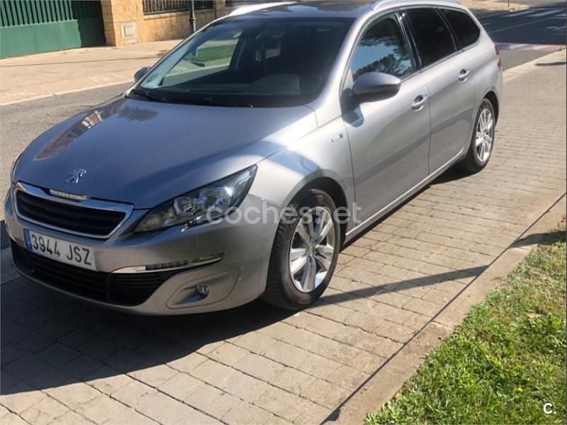 Gris / plata Usado 2016 Peugeot 308 SW GT-line Familiar | 9700 € (Precio justo) - Imagen 1/4
