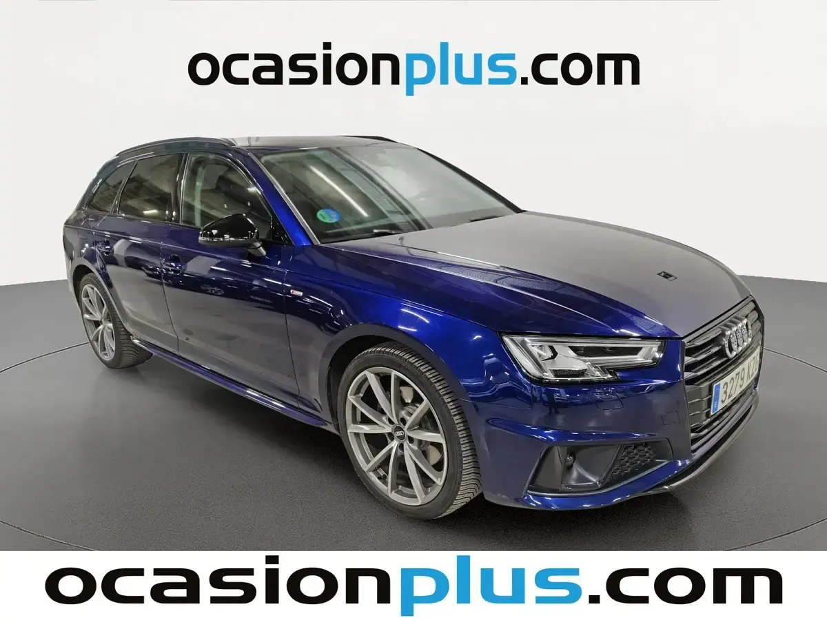 Usado Audi A4 S-Line 150 CV (110 kW) 2019 Azul Familiar