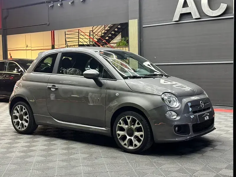 Usado Fiat 500S S 69 CV (50 kW) 2013 Gris / plata Descapotable