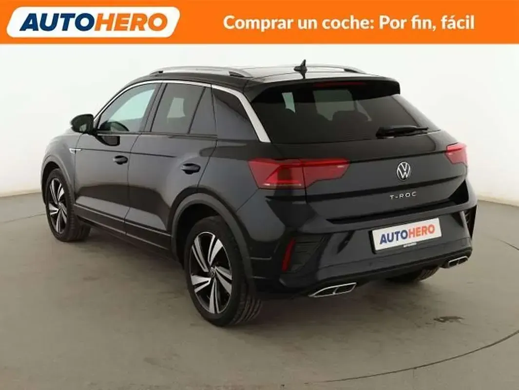 Usado VW T-Roc R-line 150 CV (110 kW) 2022 Negro SUV