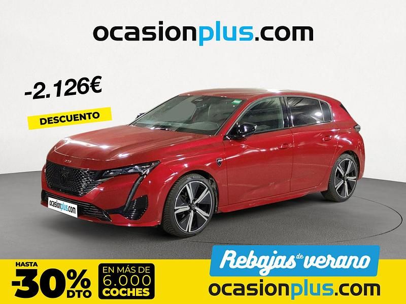 Rojo Usado 2024 Peugeot 308 GT Berlina | 23.390 € (Precio justo) - Imagen 1/4