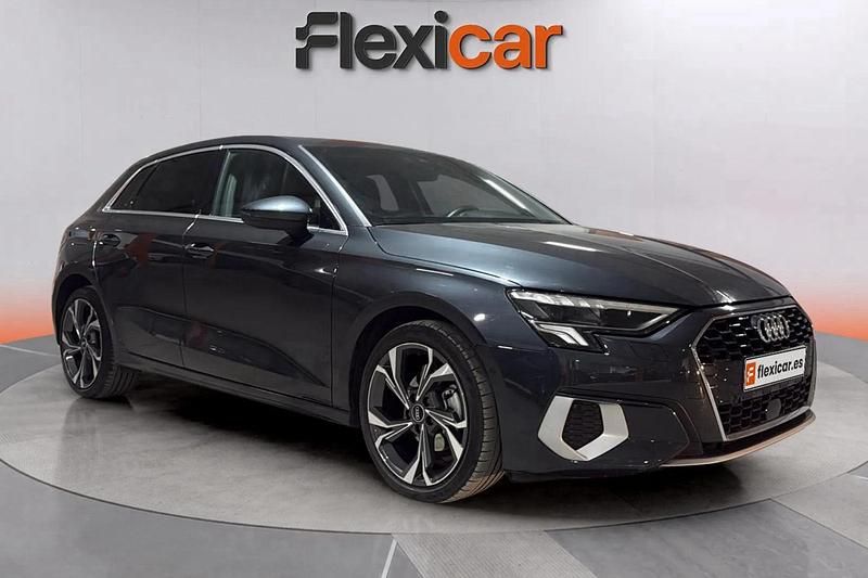 Gris Usado 2021 Audi A3 Advanced Plus Berlina | 24.890 € (Un poco caro) - Imagen 1/4