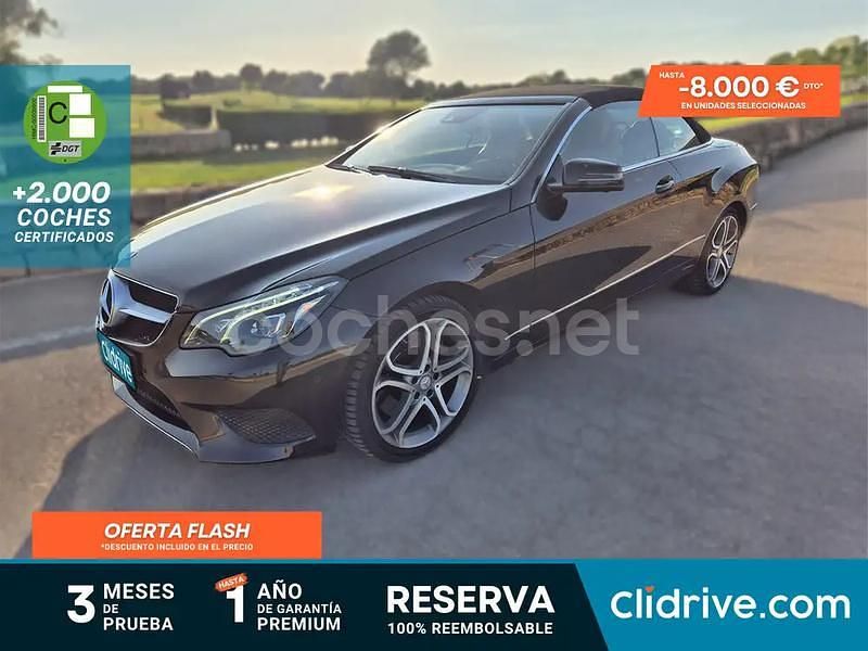 Negro Usado 2015 Mercedes E400 Descapotable | 30.790 € - Imagen 1/3