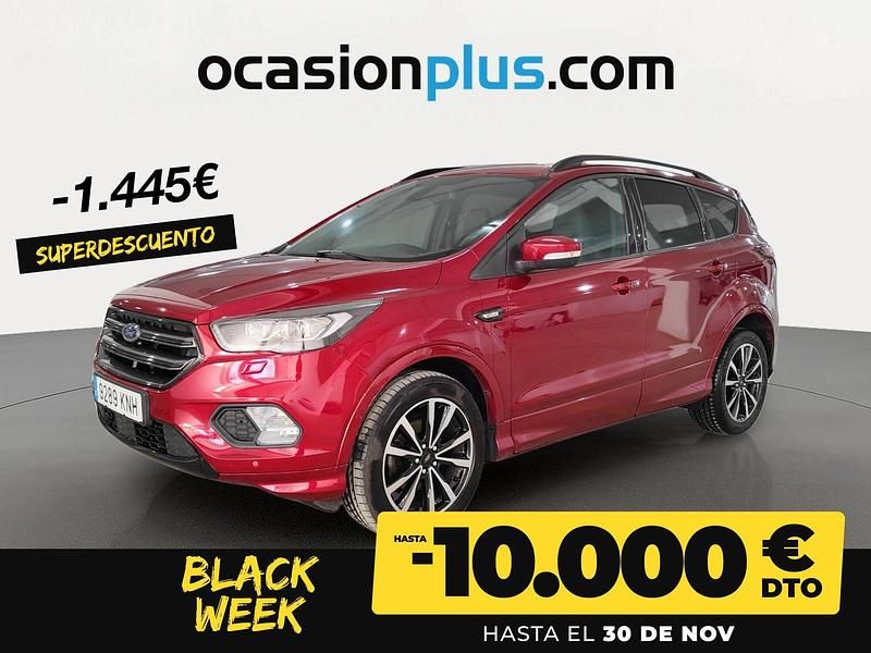 Rojo Usado 2018 Ford Kuga ST-Line SUV | 15.450 € (Un poco caro) - Imagen 1/4