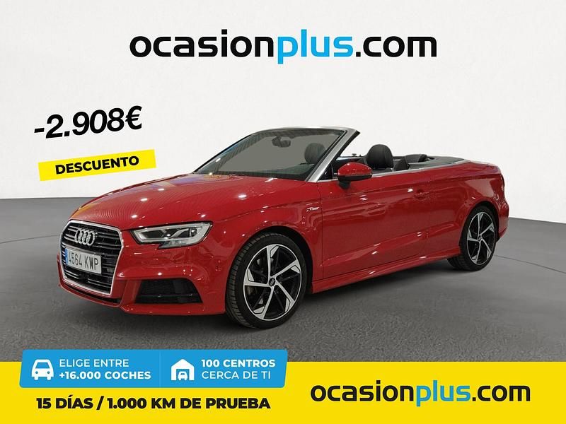 Rojo Usado 2019 Audi A3 Cabriolet S-Line Descapotable | 31.990 € (Caro) - Imagen 1/4