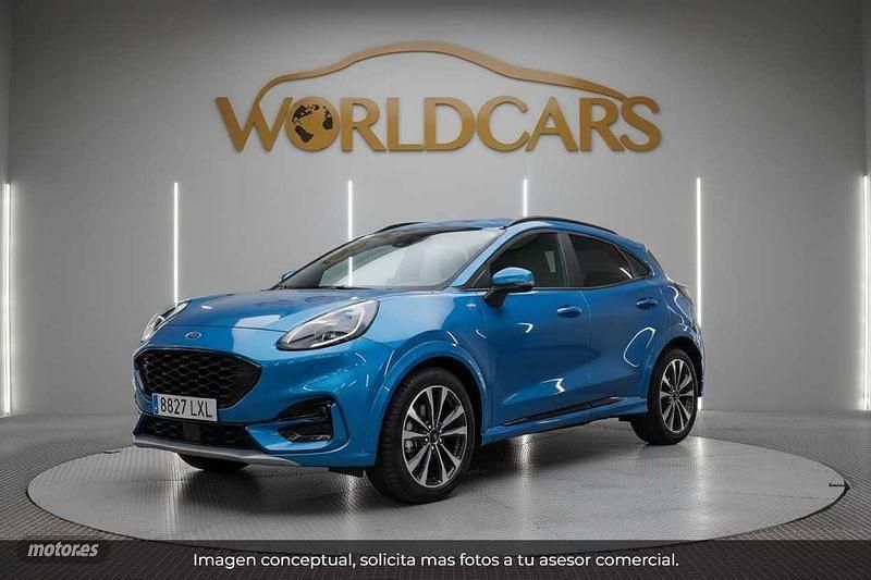 Azul Usado 2022 Ford Puma Titanium SUV | 16.225 € (Precio justo) - Imagen 1/4