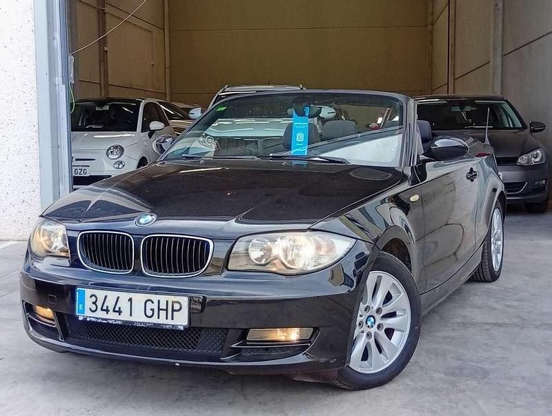 Negro Usado 2008 BMW 118 Cabriolet Comfort Edition Descapotable | 7990 € (Precio justo) - Imagen 1/4