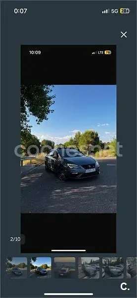 Usado Seat Leon ST CUPRA 300 CV (220 kW) 2017 Gris / plata Familiar