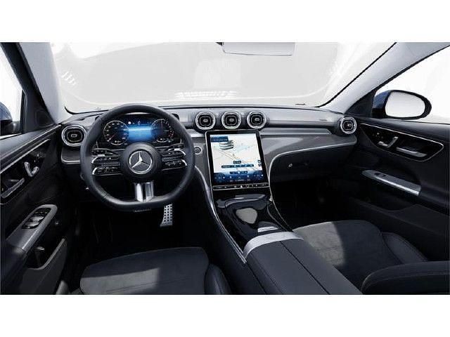 Usado Mercedes C300e AMG line 313 CV (230 kW) 2024 Azul sodalita Familiar