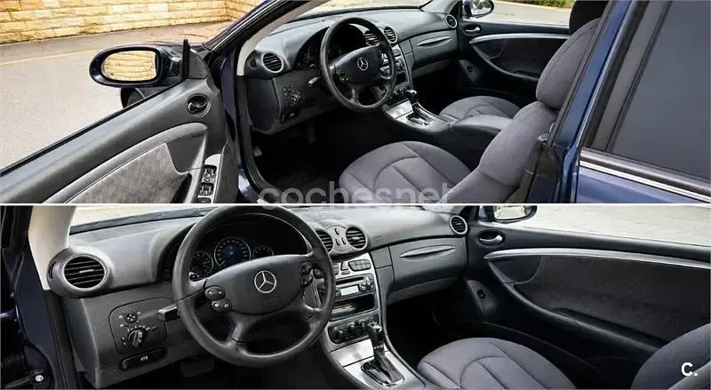 Usado Mercedes CLK200 Avantgarde 163 CV (119 kW) 2003 Gris / plata Coupe