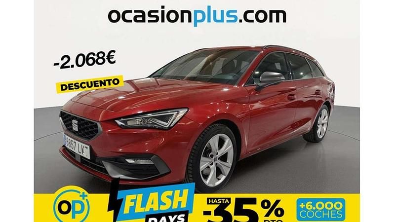 Usado Seat Leon ST FR 150 CV (110 kW) 2022 Rojo Familiar