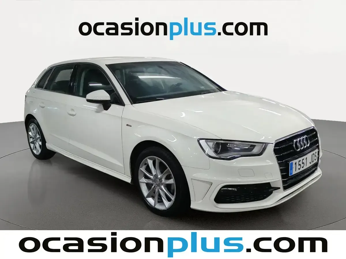 Usado Audi A3 S-Line 110 CV (80 kW) 2015 Blanco Berlina