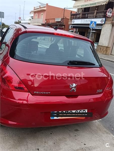 Usado Peugeot 308 Sport 90 CV (66 kW) 2009 Rojo Berlina