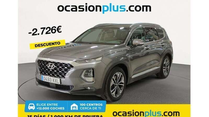 Gris Usado 2019 Hyundai Santa Fe Style SUV | 27.264 € (Un poco caro) - Imagen 1/4