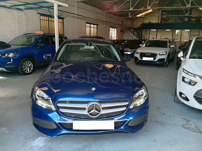 Usado Mercedes C200 136 CV (100 kW) 2016 Azul Berlina