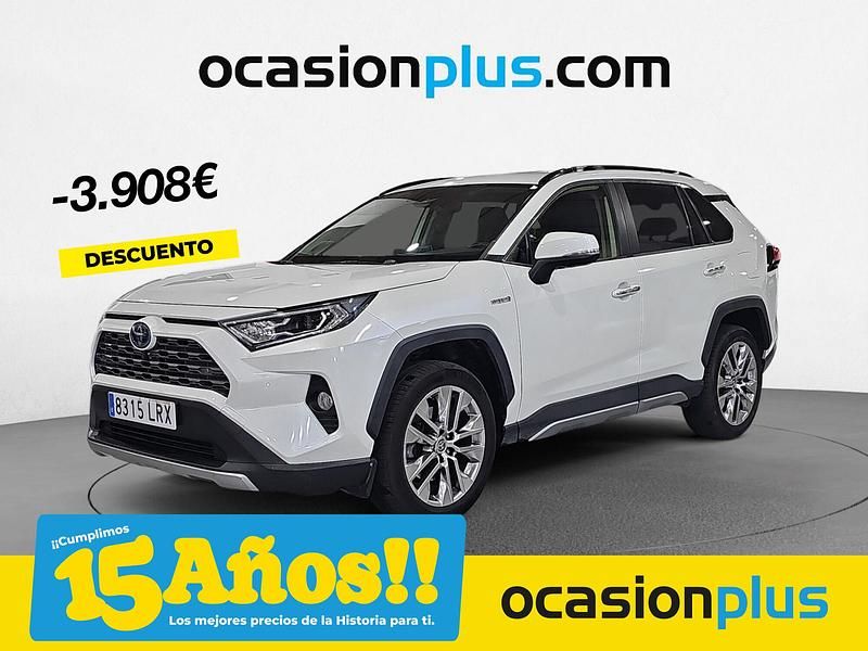 Blanco Usado 2021 Toyota RAV4 Hybrid Luxury SUV | 33.590 € (Caro) - Imagen 1/4