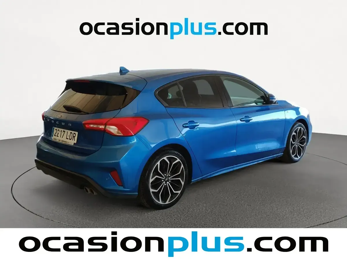 Brugt Ford Focus ST-Line 125 HK (91 kW) 2019 Blå Sedan
