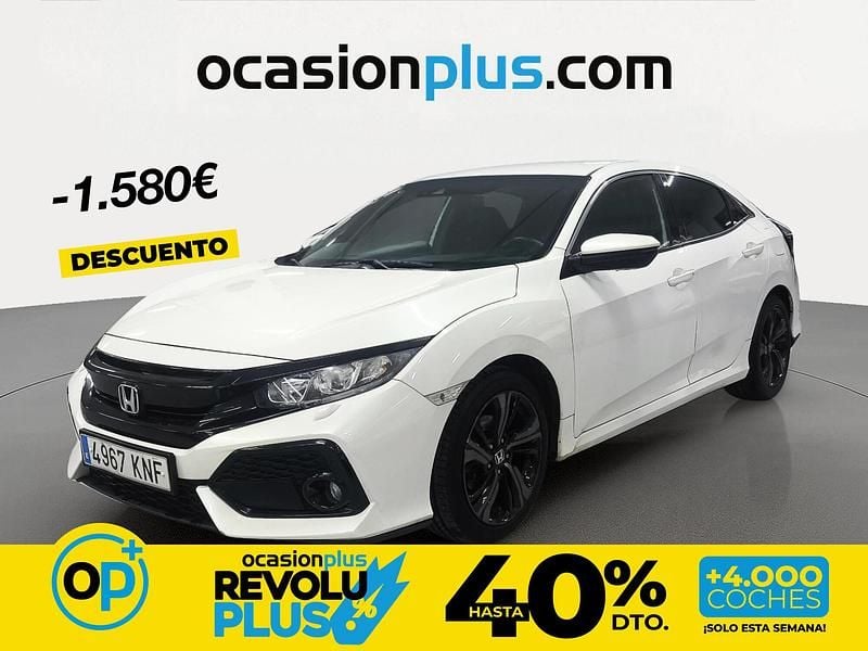 Usado Honda Civic Elegance 129 CV (94 kW) 2018 Blanco