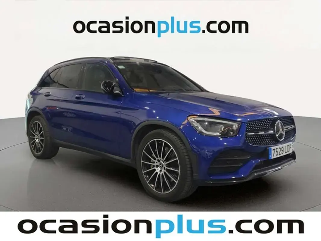Usado Mercedes GLC200 AMG 197 CV (144 kW) 2019 Azul SUV