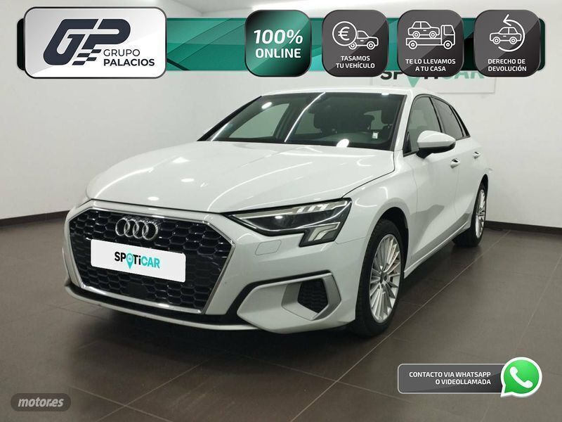 Blanco Usado 2022 Audi A3 Sportback Advanced Berlina | 23.995 € (Buen precio) - Imagen 1/4