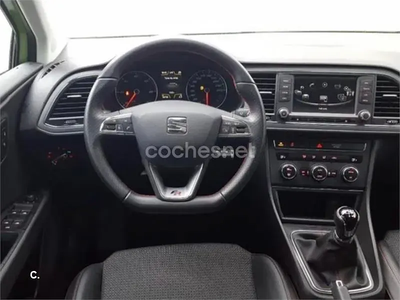 Usado Seat Leon FR 184 CV (135 kW) 2014 Verde Berlina