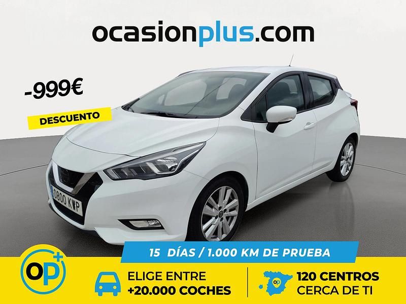 Blanco Usado 2019 Nissan Micra Acenta | 10.190 € (Buen precio) - Imagen 1/4