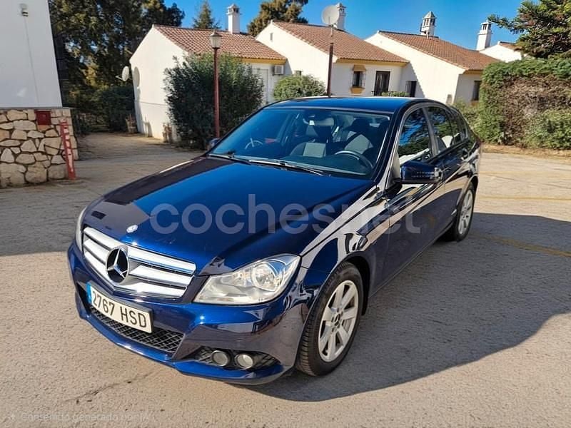 Azul Usado 2013 Mercedes C180 Berlina | 11.900 € (Precio justo) - Imagen 1/4