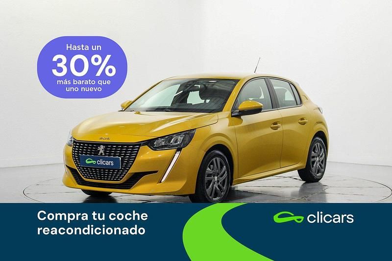 Usado Peugeot 208 Active 100 CV (73 kW) 2021 Amarillo Utilitario