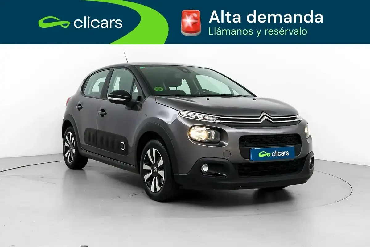 Usado Citroën C3 Feel 83 CV (61 kW) 2019 Gris / plata Utilitario