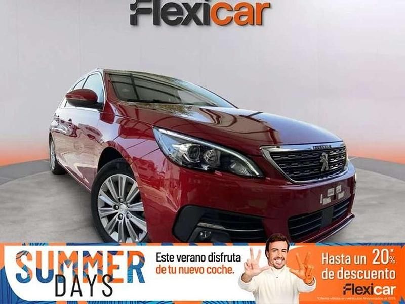 Rojo Usado 2020 Peugeot 308 Allure Familiar | 11.190 € (Precio justo) - Imagen 1/4