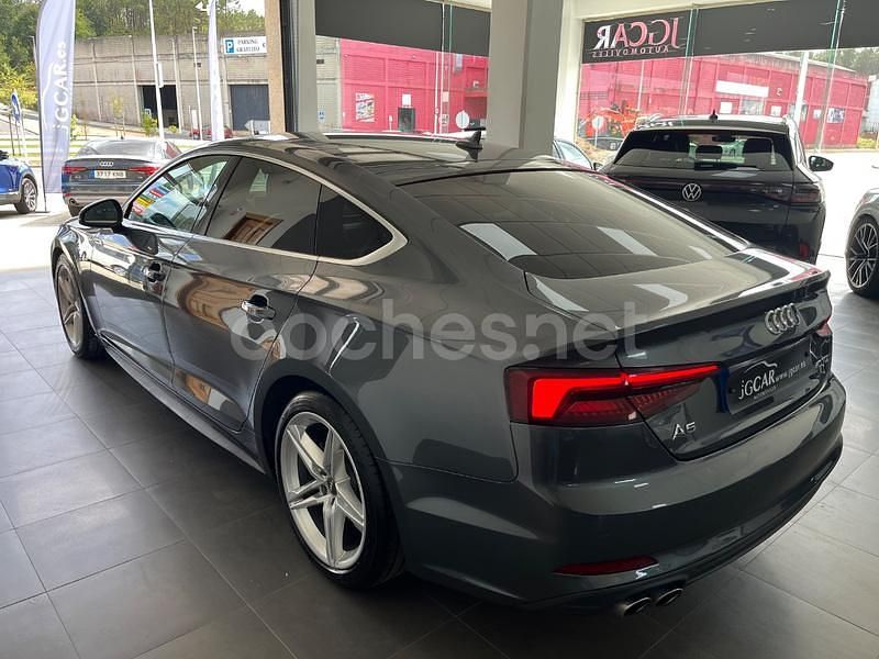 Usado Audi A5 Sportback S-Line 190 CV (139 kW) 2019 Gris / plata Utilitario