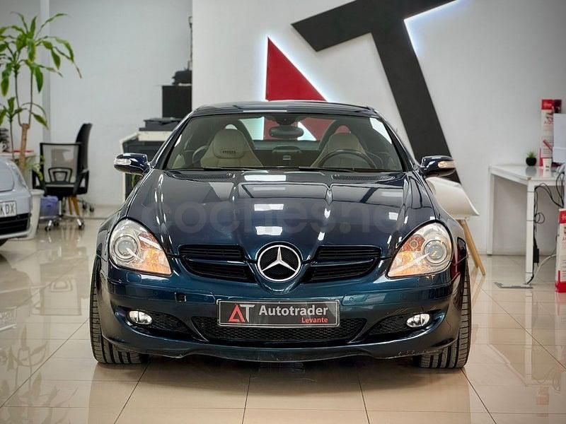 Usado Mercedes SLK350 272 CV (200 kW) 2004 Azul Descapotable