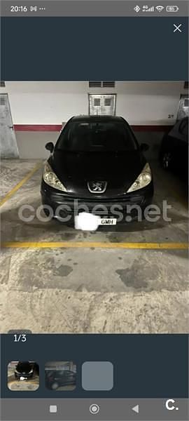 Usado Peugeot 207 70 CV (51 kW) 2010 Negro Berlina