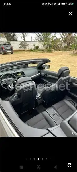 Usado Mercedes E350 Avantgarde 231 CV (169 kW) 2012 Gris / plata Descapotable