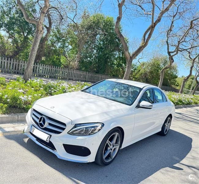 Blanco Usado 2016 Mercedes C220 AMG line Berlina | 25.000 € (Precio justo) - Imagen 1/4