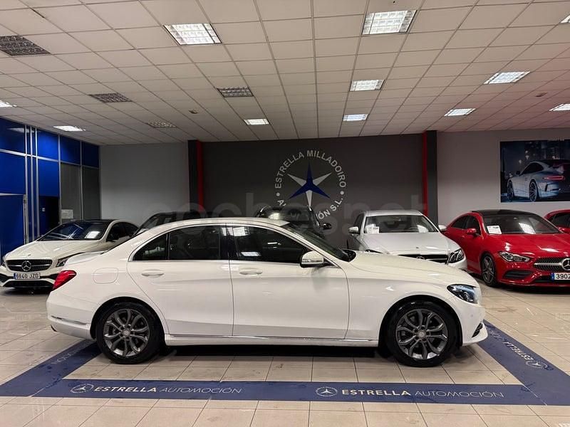 Usado Mercedes C220 Avantgarde 170 CV (125 kW) 2015 Blanco Berlina
