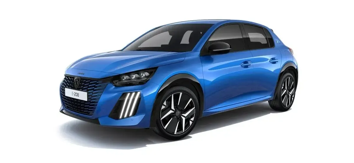 Usado Peugeot e-208 GT 100 kW (136 CV) 2024 Azul Utilitario