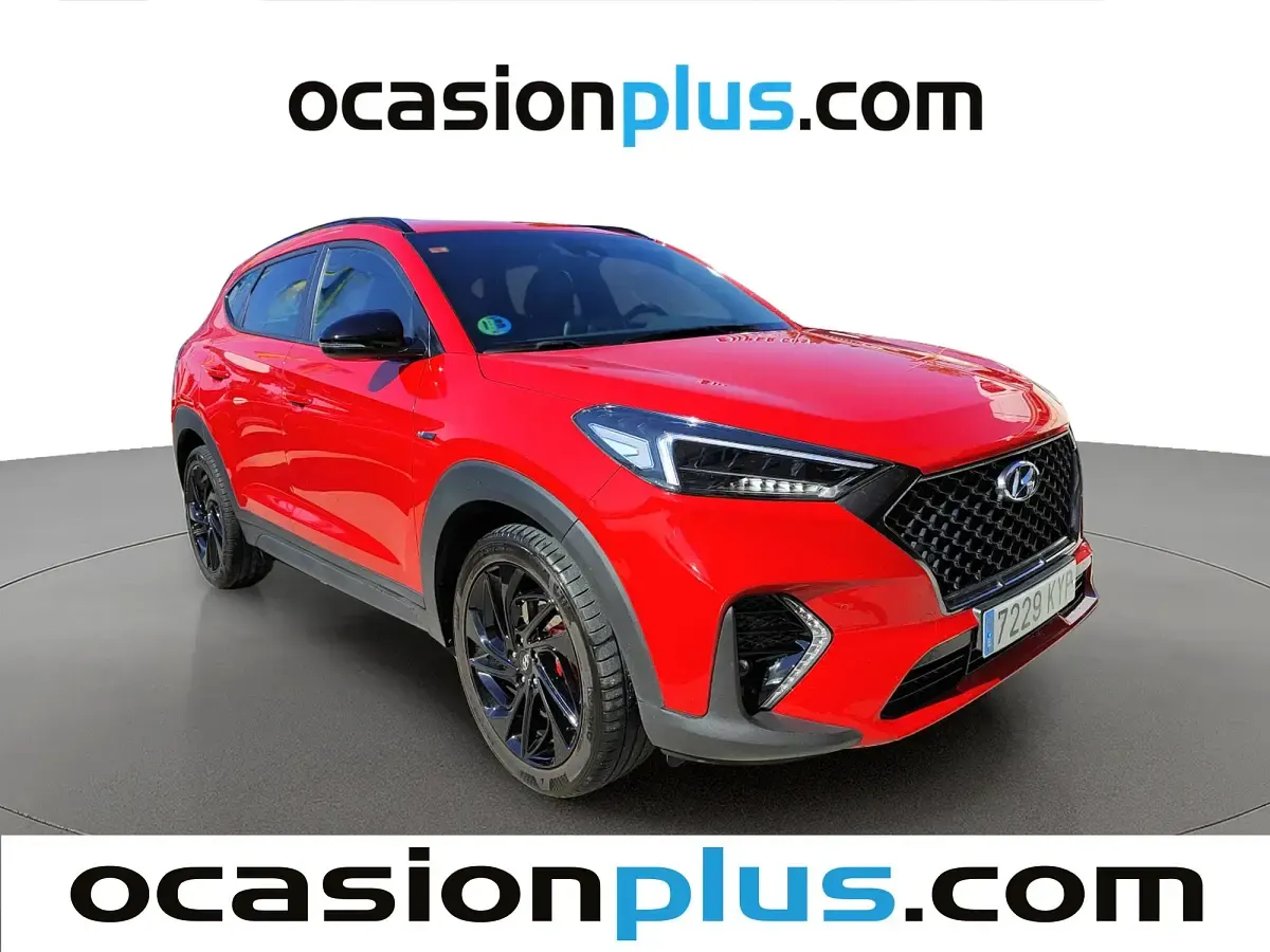 Usado Hyundai Tucson N Line 136 CV (100 kW) 2019 Rojo SUV