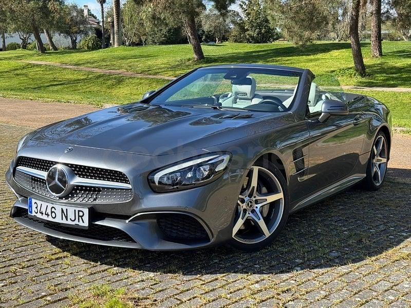 Usado Mercedes SL400 367 CV (269 kW) 2018 Gris / plata Descapotable