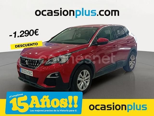 Rojo Usado 2019 Peugeot 3008 Active SUV | 14.190 € (Buen precio) - Imagen 1/4