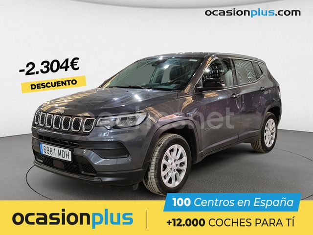 Gris Usado 2023 Jeep Compass Night Eagle SUV | 25.900 € (Precio justo) - Imagen 1/4
