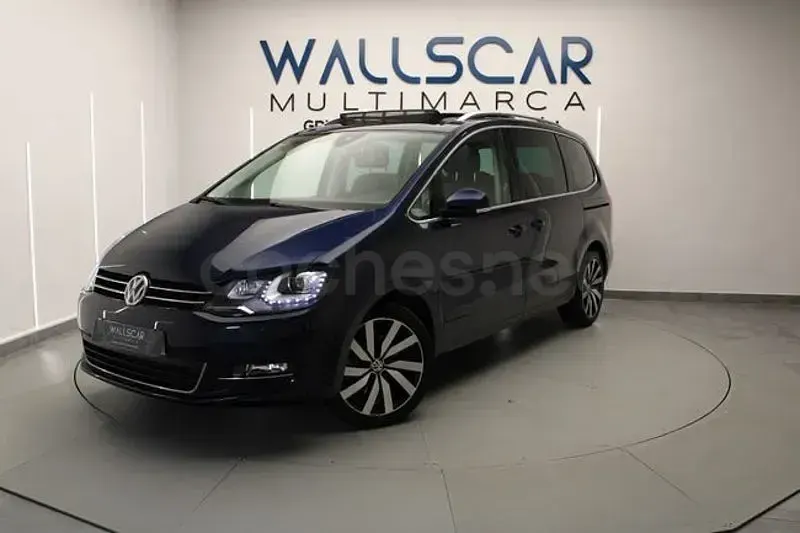 Usado VW Sharan Advance 184 CV (135 kW) 2016 Azul Monovolumen