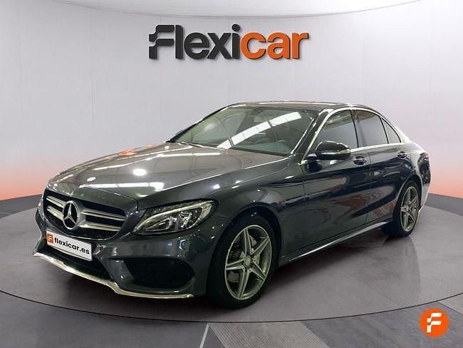 Usado Mercedes C220 AMG line 170 CV (125 kW) 2015 Gris Berlina