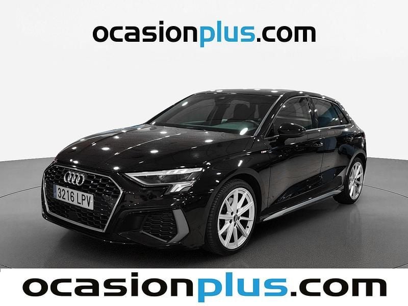 Negro Usado 2021 Audi A3 Sportback S-Line Utilitario | 24.455 € (Precio justo) - Imagen 1/4